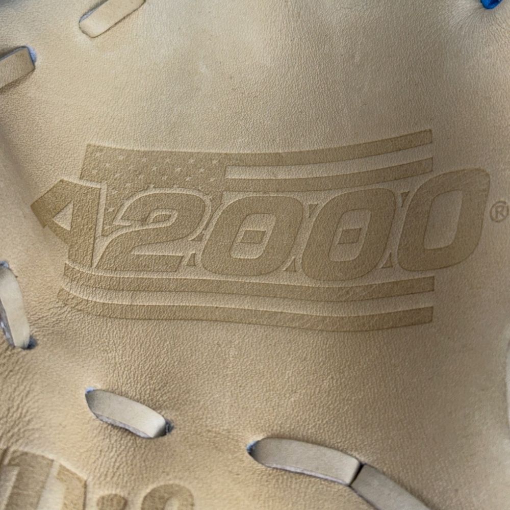 Wilson Custom A2000 DP15 Blonde and Autism Blue 11.5" Infielders Glove
