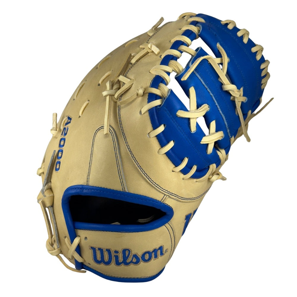 Wilson Custom A2000 1617 Blonde and Royal 12.5” Baseball First Base Mitt