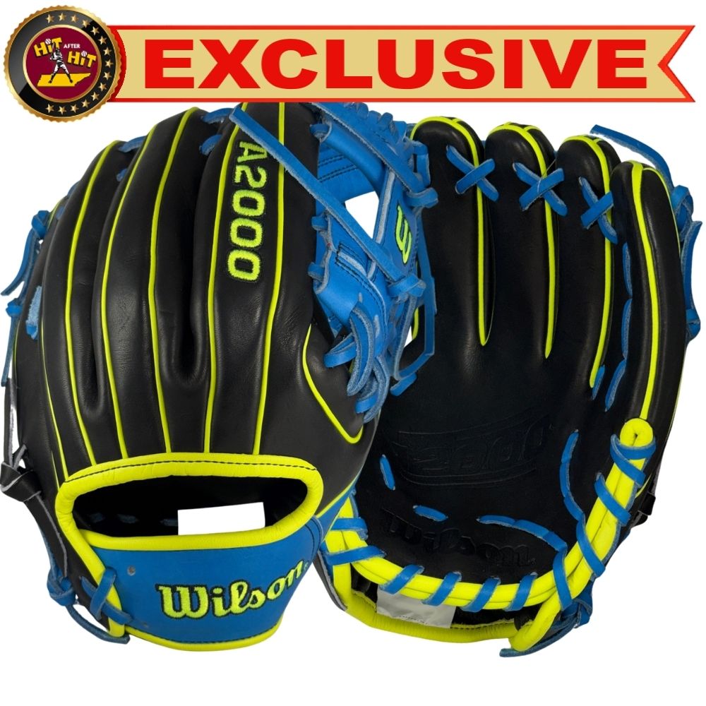 Wilson Custom Black and Autism Blue A2000 PF88 11.25” Infield Baseball Glove