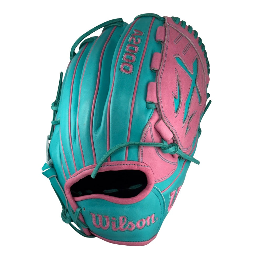 Wilson Custom A2000® B23 Teal and Pink 12” Pitcher’s Baseball Glove