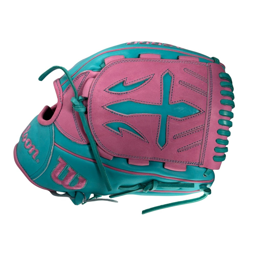 Wilson Custom A2000® B23 Teal and Pink 12” Pitcher’s Baseball Glove