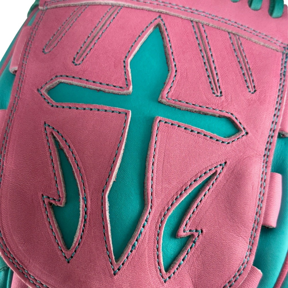 Wilson Custom A2000® B23 Teal and Pink 12” Pitcher’s Baseball Glove