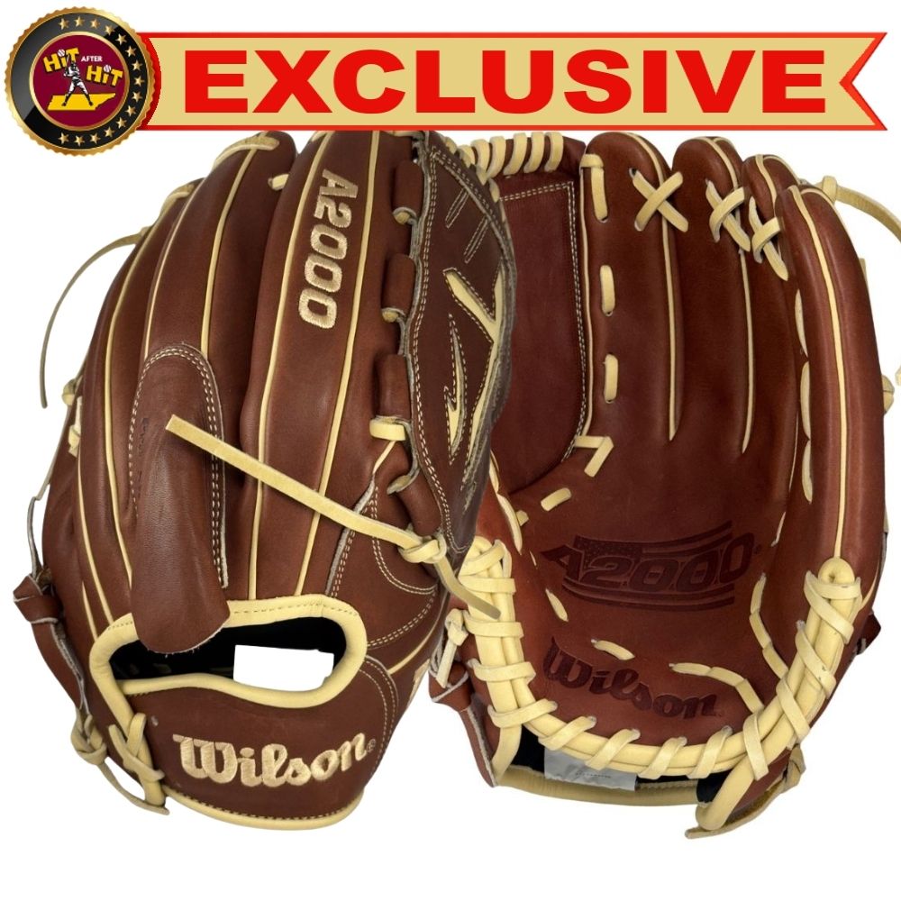 Wilson Custom A2000® B23 Walnut and Blonde 12” Pitcher’s Baseball Glove