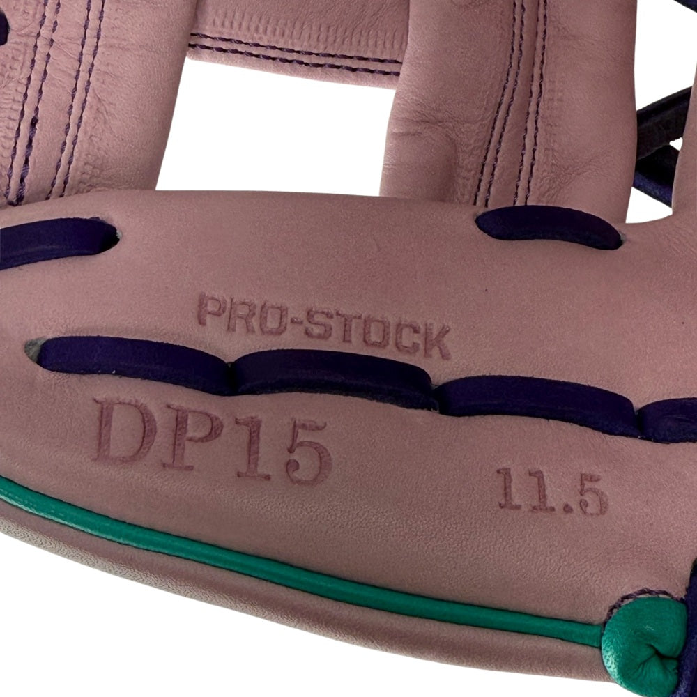 Wilson Custom A2000 DP15 Lavender, Purple, and Teal 11.5" Infielders Glove