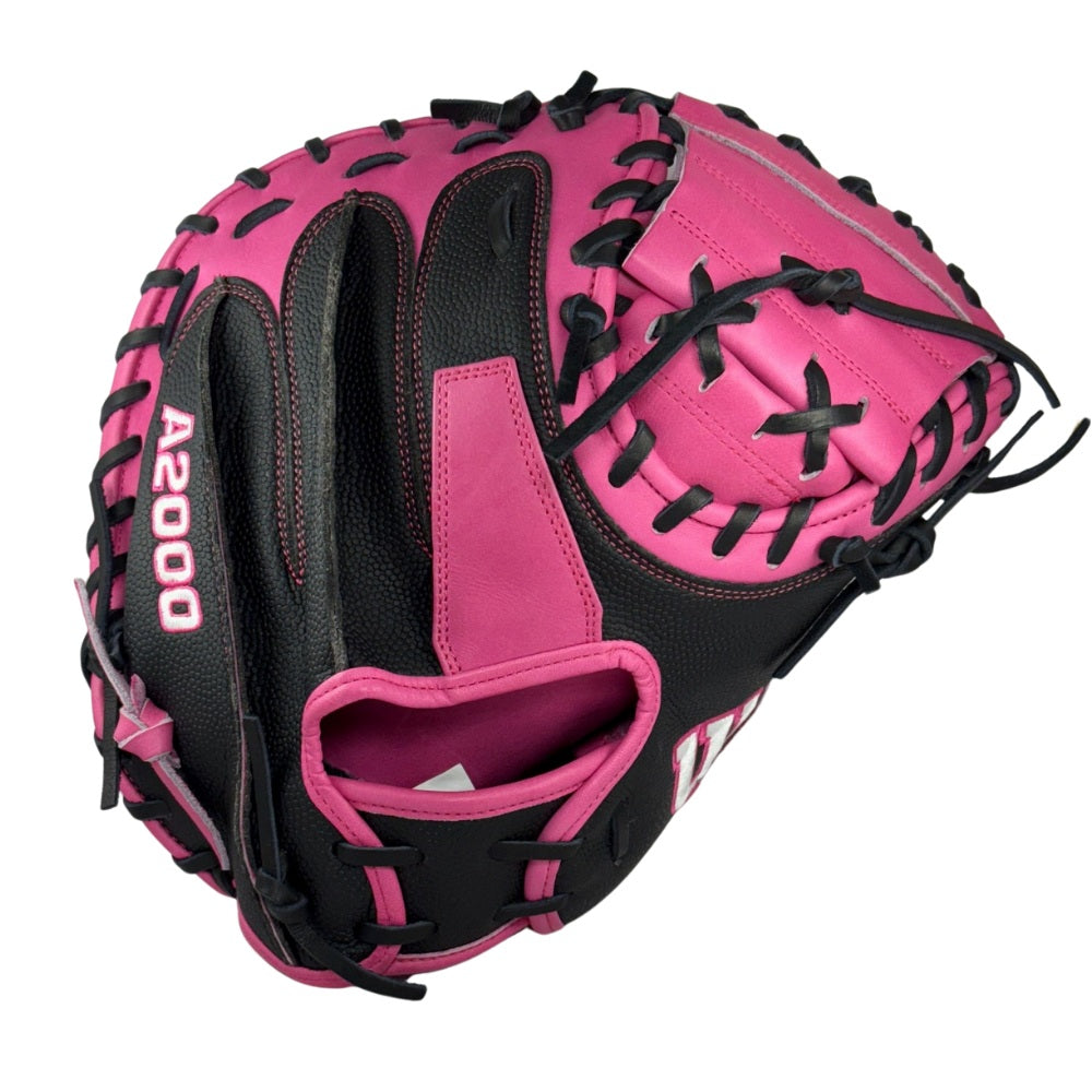 Wilson Custom Black and Pink A2000 M1SS 33.5” Baseball Catchers Mitt