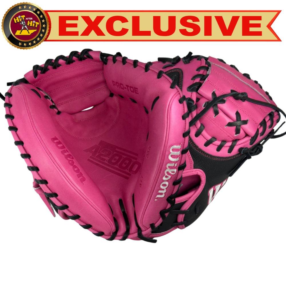 Wilson Custom Black and Pink A2000 M1SS 33.5” Baseball Catchers Mitt