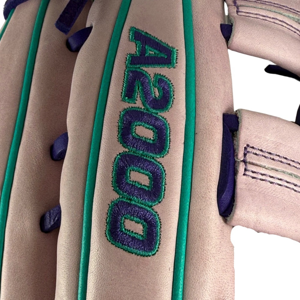 Wilson Custom A2000 Lavender, Purple, Teal 1750 12.5” Outfield Baseball Glove