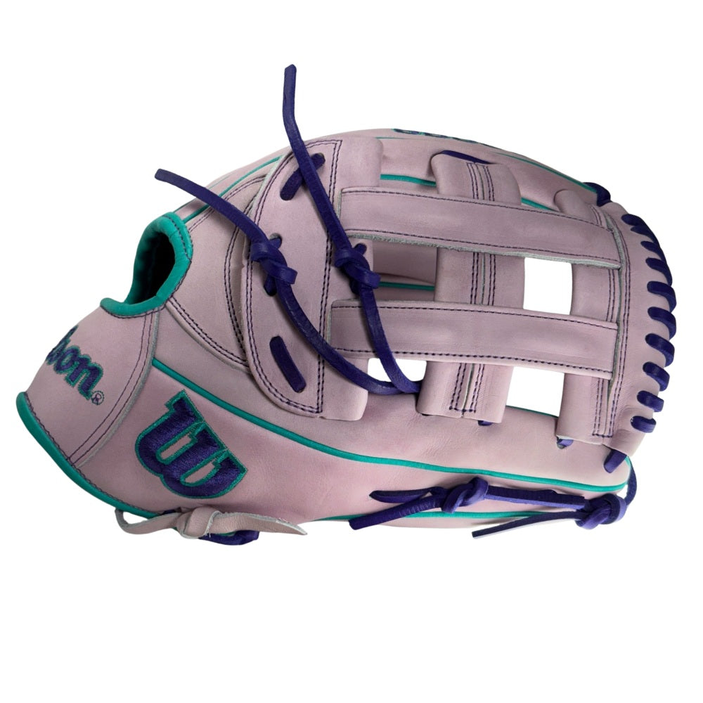 Wilson Custom A2000 Lavender, Purple, Teal 1750 12.5” Outfield Baseball Glove