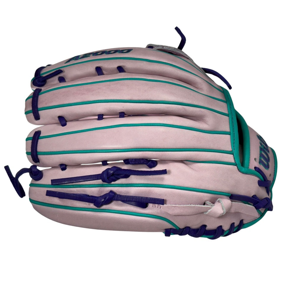 Wilson Custom A2000 Lavender, Purple, Teal 1750 12.5” Outfield Baseball Glove
