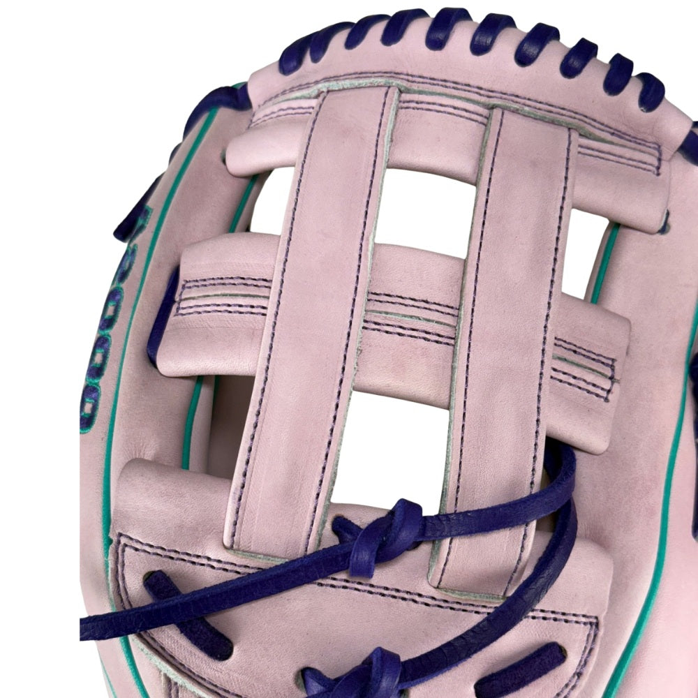 Wilson Custom A2000 Lavender, Purple, Teal 1750 12.5” Outfield Baseball Glove