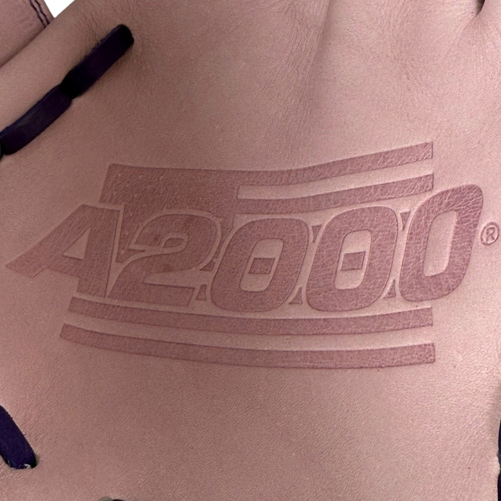 WILSON CUSTOM A2000 LAVENDER AND PURPLE 1716 11.5” INFIELD BASEBALL GLOVE