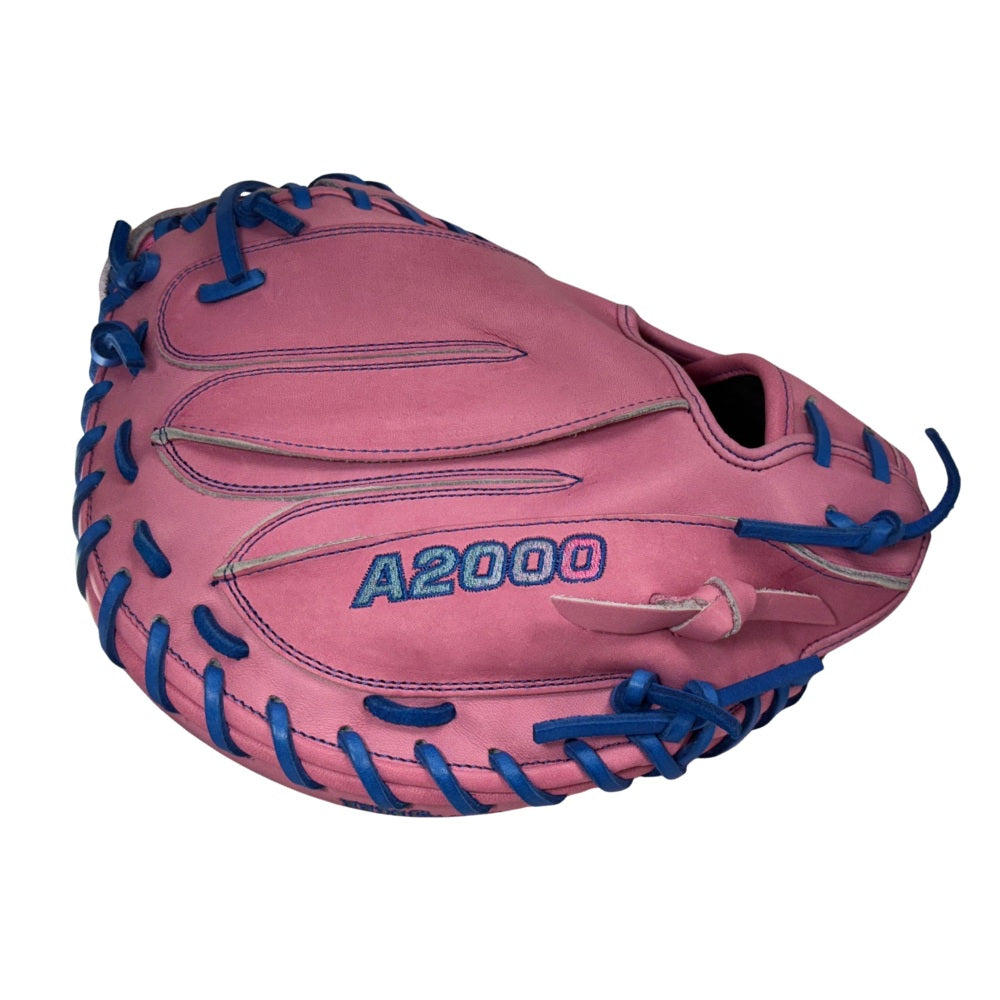 Wilson Custom A2000 Pink and Royal CM33 33" Catcher's Mitt