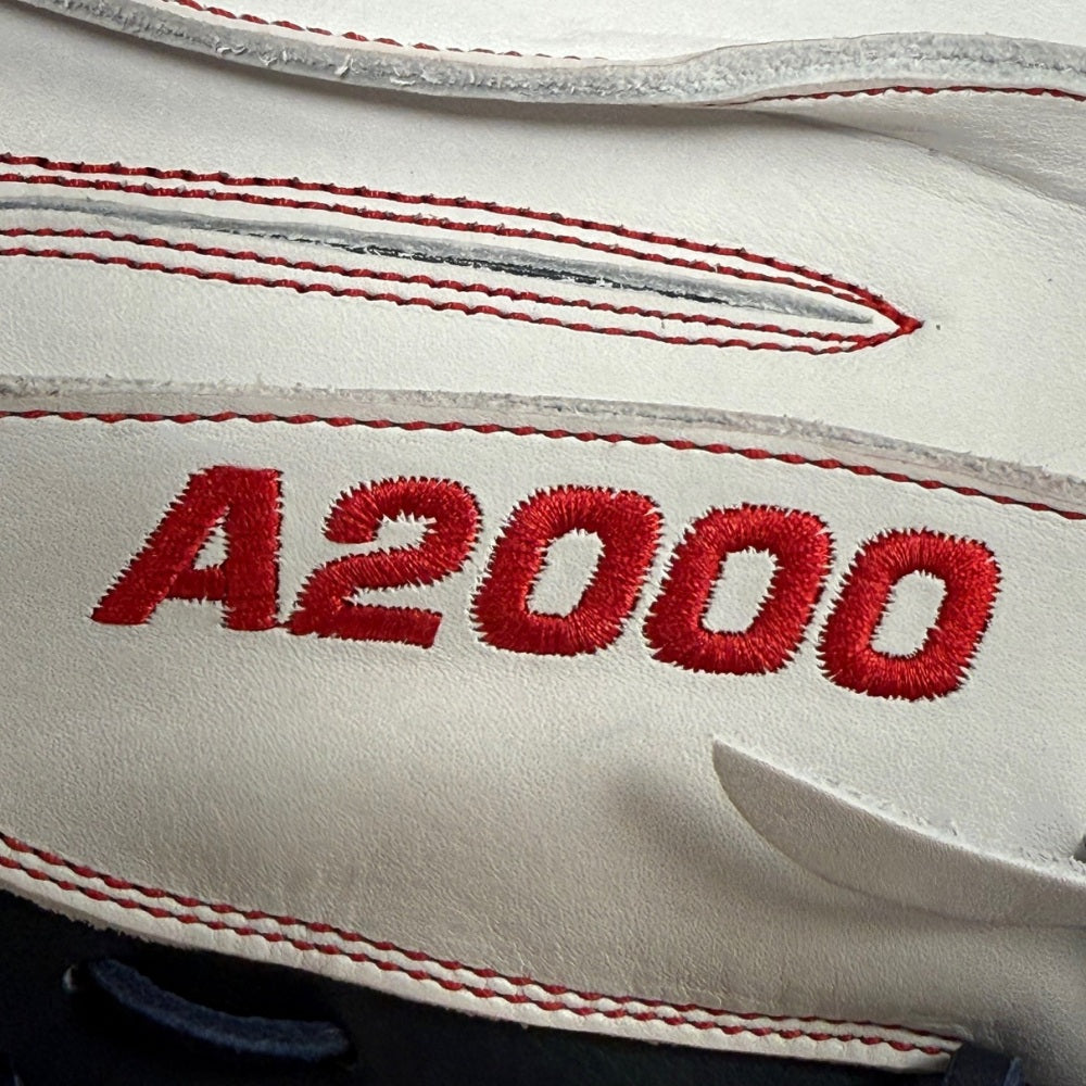 Wilson Custom A2000 CM33 White, Navy, Red Catcher's Mitt