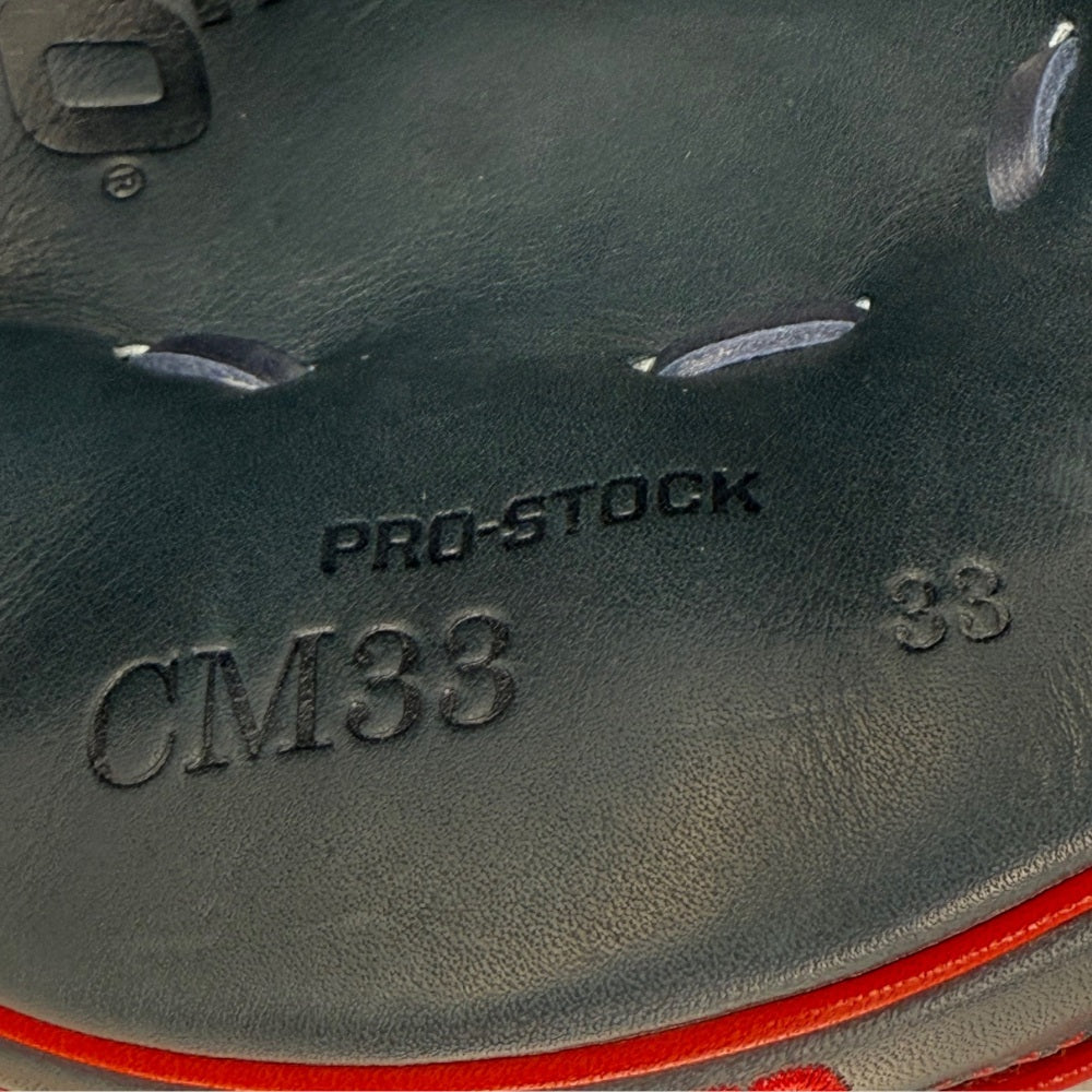 Wilson Custom A2000 CM33 White, Navy, Red Catcher's Mitt