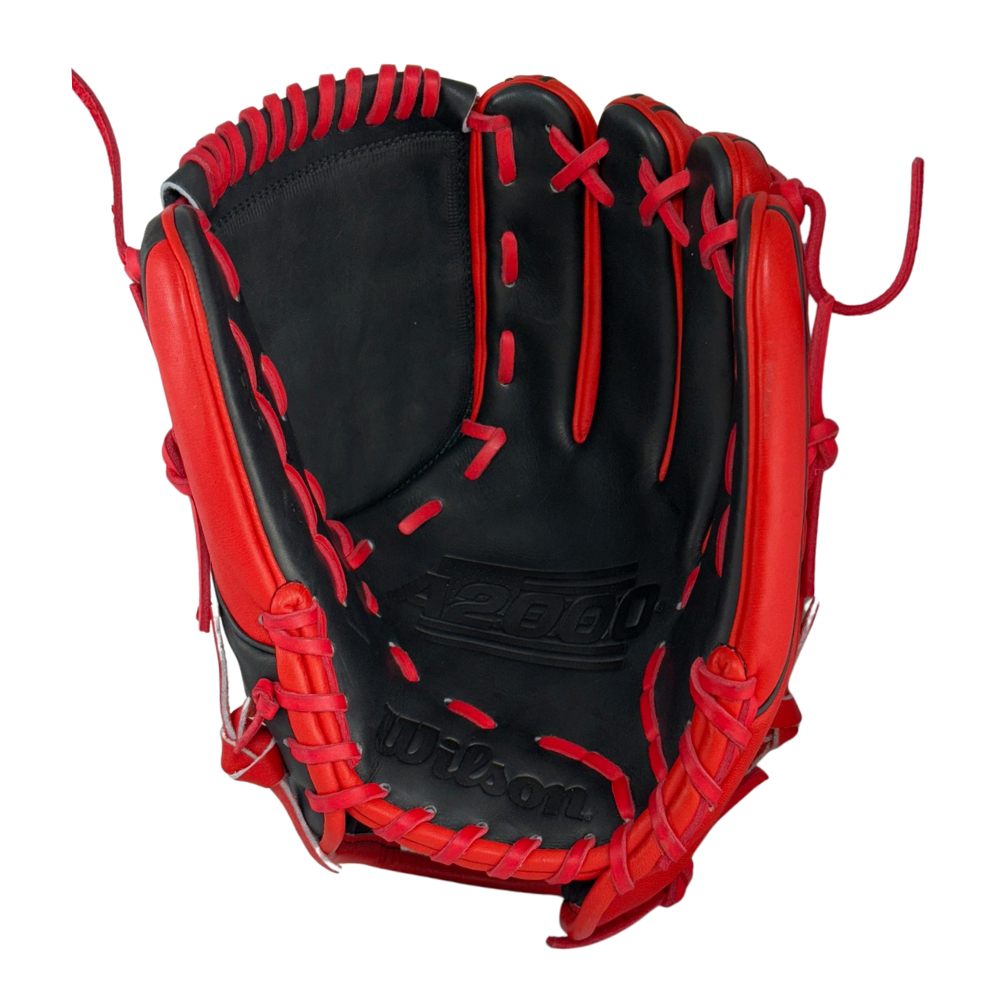 Wilson Custom A2000® B23 Red and Black 12” Pitcher’s Baseball Glove