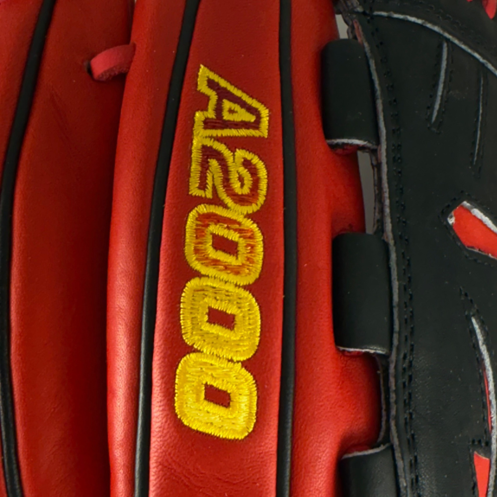Wilson Custom A2000® B23 Red and Black 12” Pitcher’s Baseball Glove