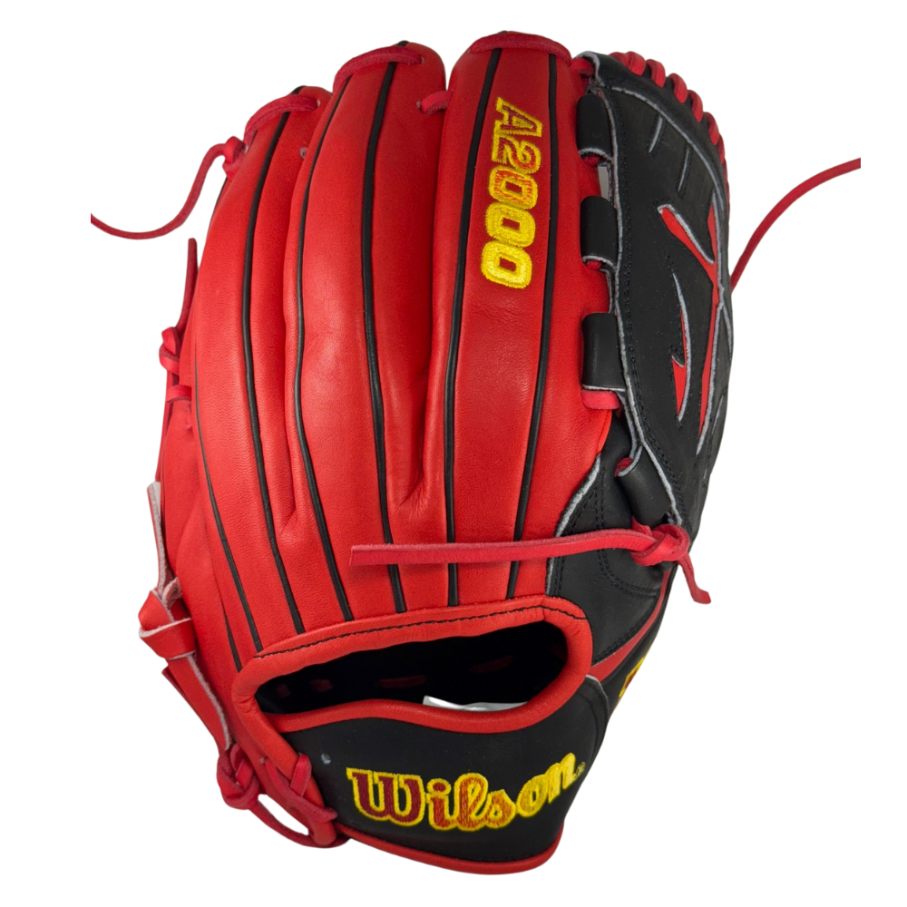 Wilson Custom A2000® B23 Red and Black 12” Pitcher’s Baseball Glove