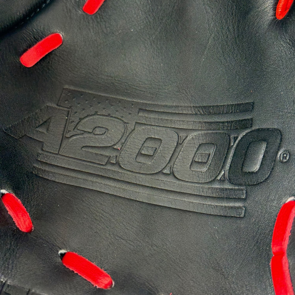 Wilson Custom A2000® B23 Red and Black 12” Pitcher’s Baseball Glove