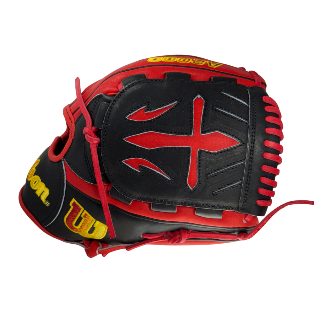 Wilson Custom A2000® B23 Red and Black 12” Pitcher’s Baseball Glove