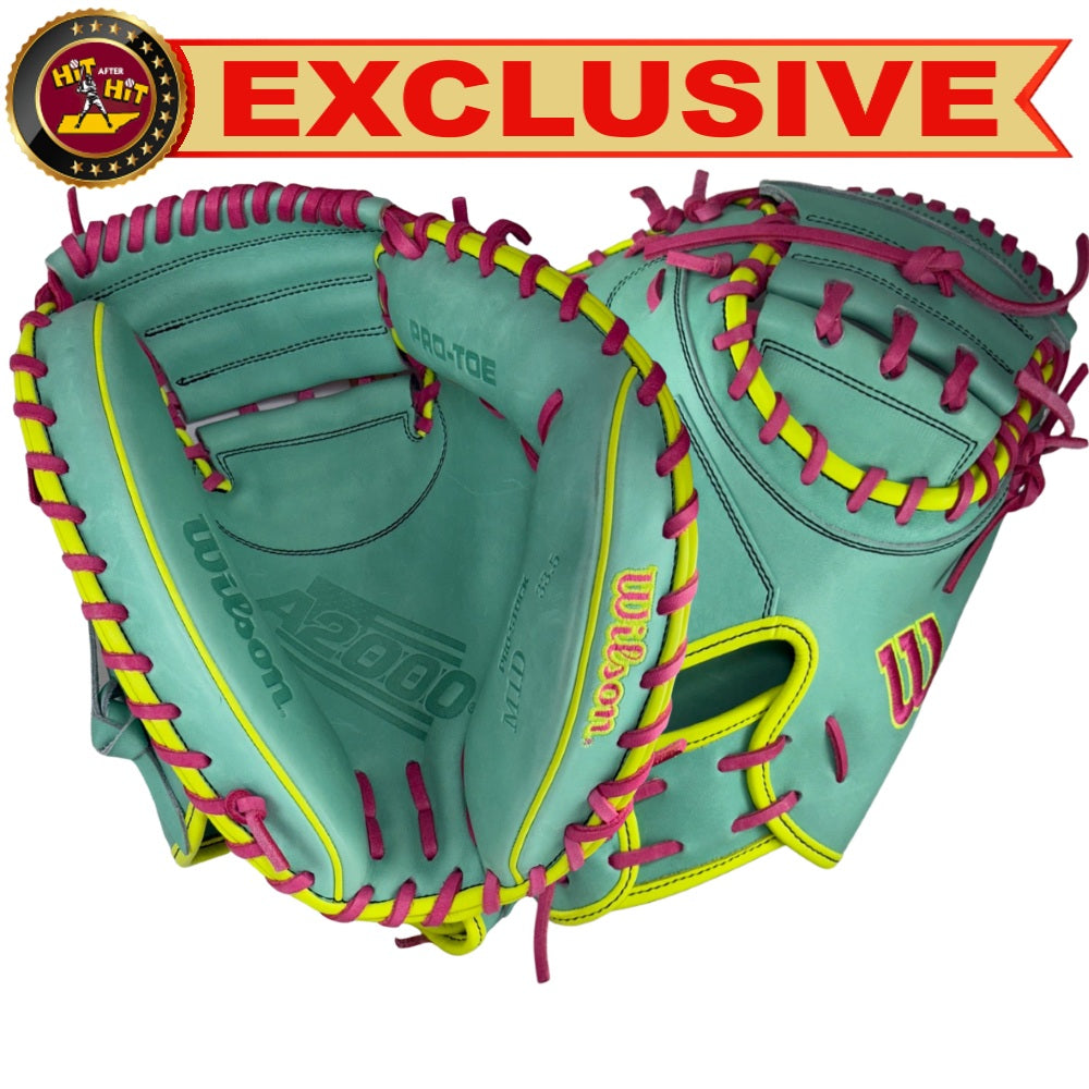 Wilson Custom A2000 Seafoam M1D 33.5” Baseball Catchers Mitt