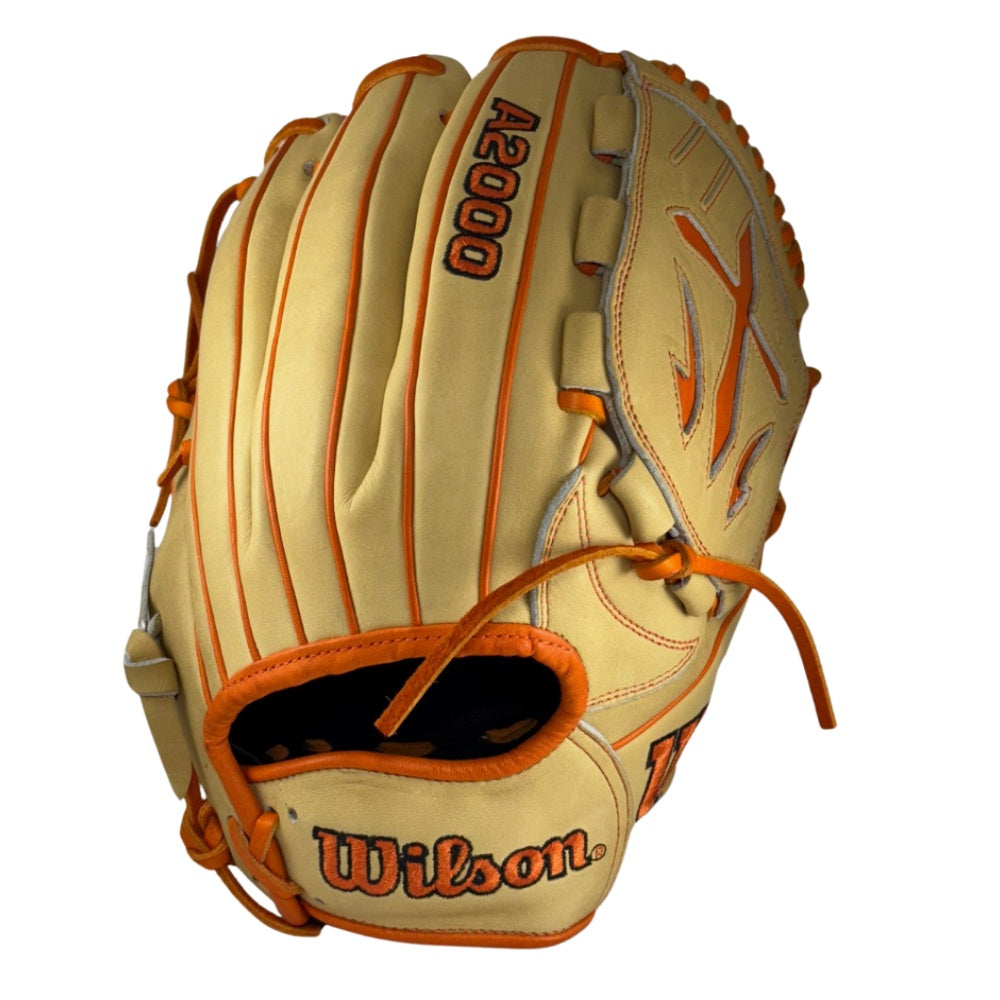 Wilson Custom A2000® B23 Blonde and Orange 12” Pitcher’s Baseball Glove
