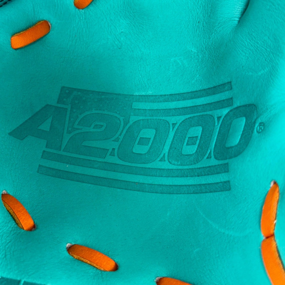 Wilson Custom A2000 1777 Blonde and Teal 12.75" Outfield Glove
