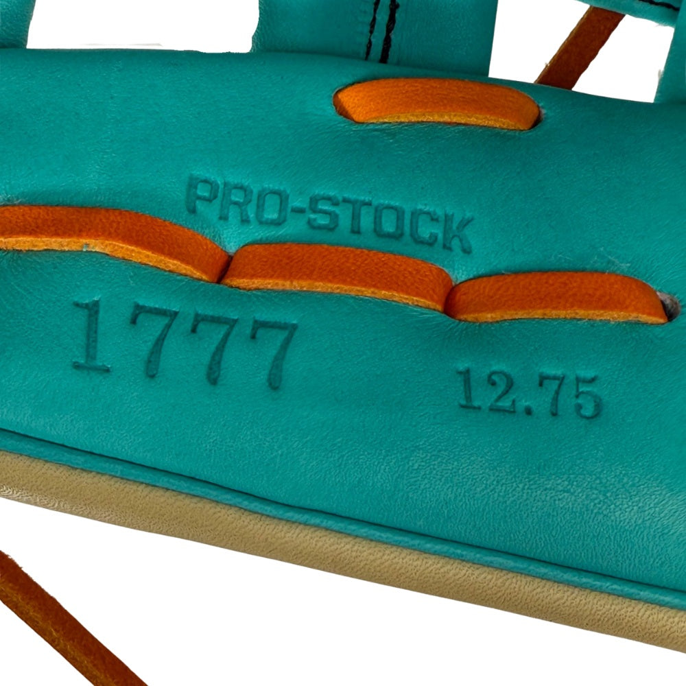 Wilson Custom A2000 1777 Blonde and Teal 12.75" Outfield Glove