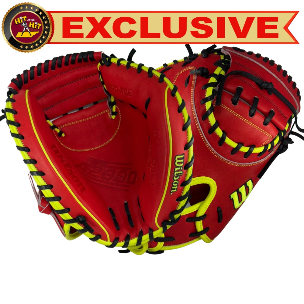 Wilson Custom A2000 Red CM33 33" Catcher's Mitt