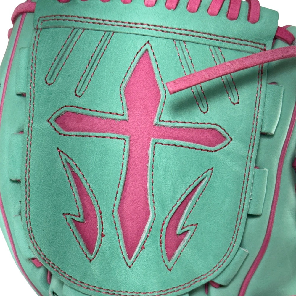 Wilson Custom A2000® B23 Seafoam and Pink 12” Pitcher’s Baseball Glove