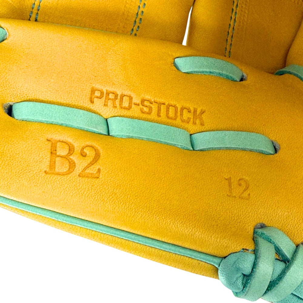 Wilson Custom A2000 B2 Yellow Gold 12” Pitcher's Baseball Glove