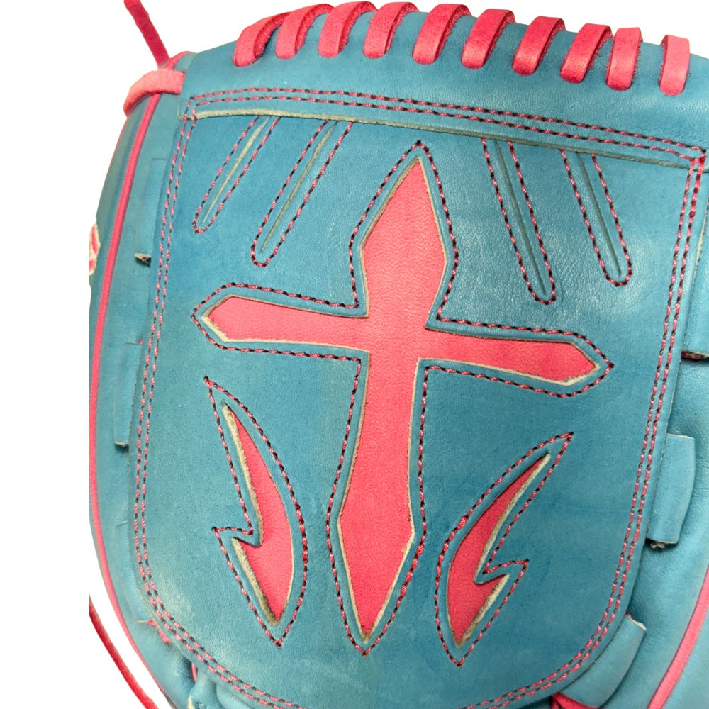 Wilson Custom A2000® B23 Victory Blue and Pink 12” Pitcher’s Baseball Glove