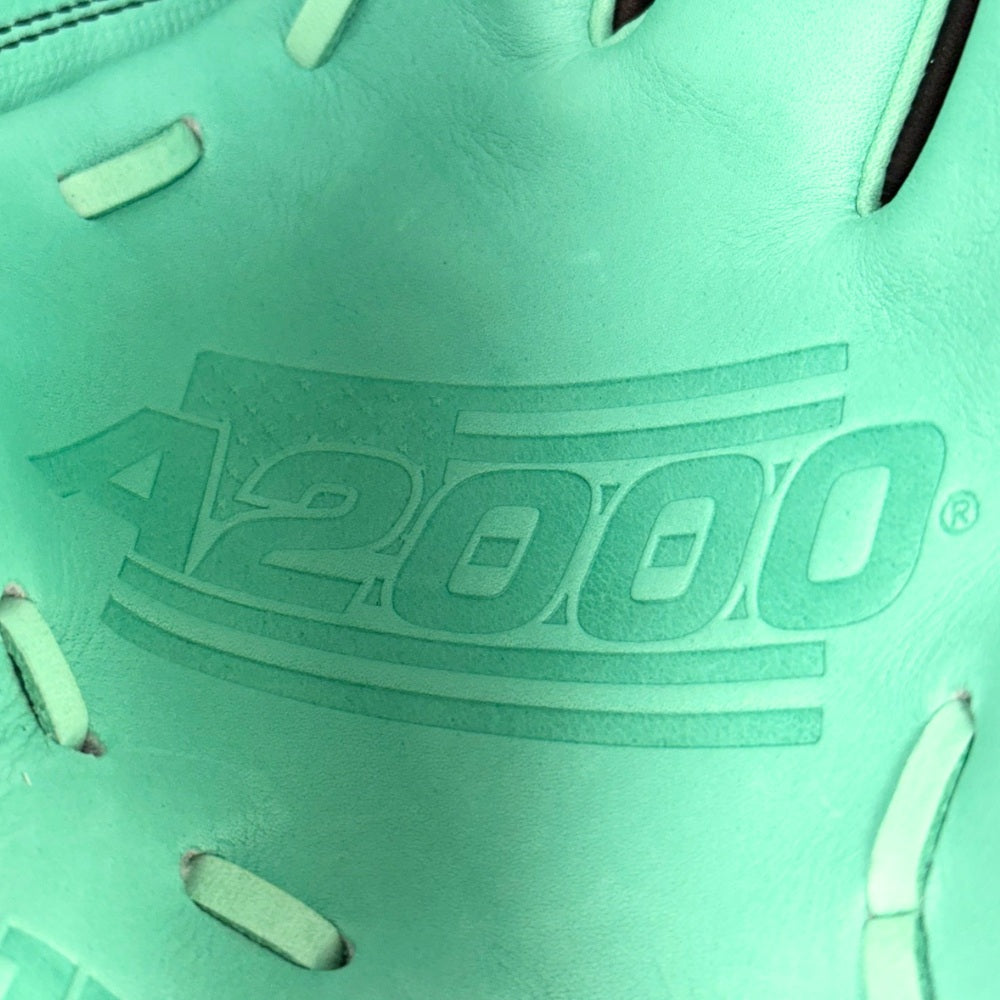 Wilson Custom A2000 PF50 Black and Seafoam 12.25" Outfielder Glove