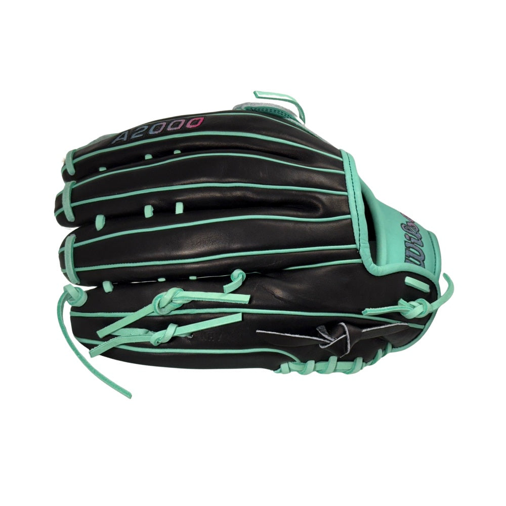 Wilson Custom A2000 PF50 Black and Seafoam 12.25" Outfielder Glove