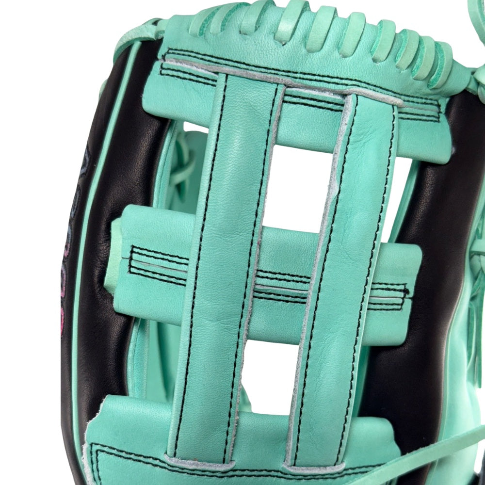 Wilson Custom A2000 PF50 Black and Seafoam 12.25" Outfielder Glove