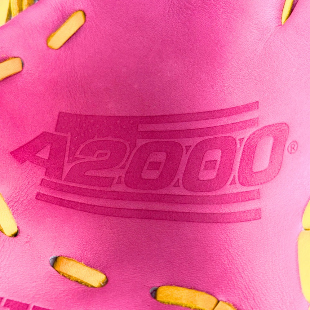 Wilson Custom A2000 1786 Pink and Yellow Gold 11.5" Infield Glove