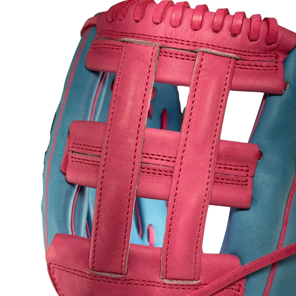 Wilson Custom A2000 PF50 Victory Blue and Pink 12.25" Outfielder Glove