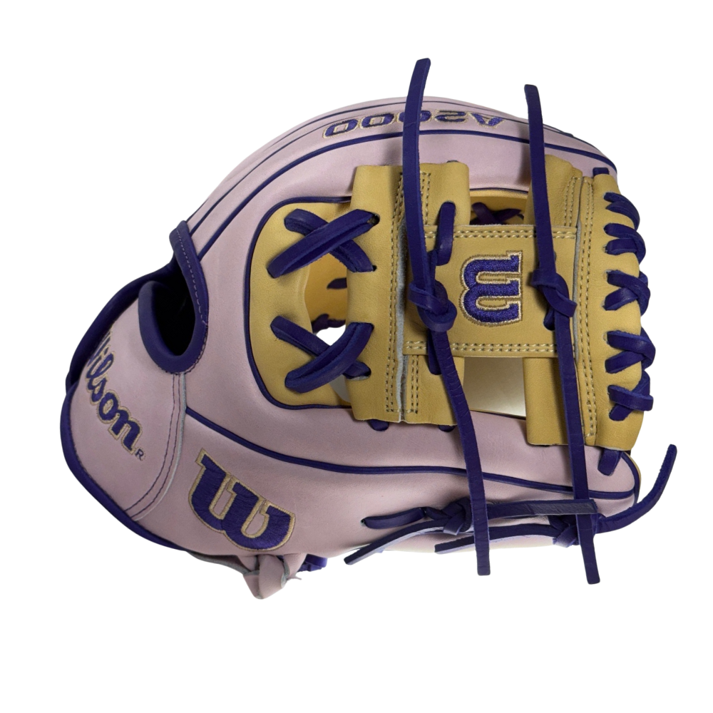 Wilson Custom A2000 PF11 Lavender and Blonde 11" Infield Glove