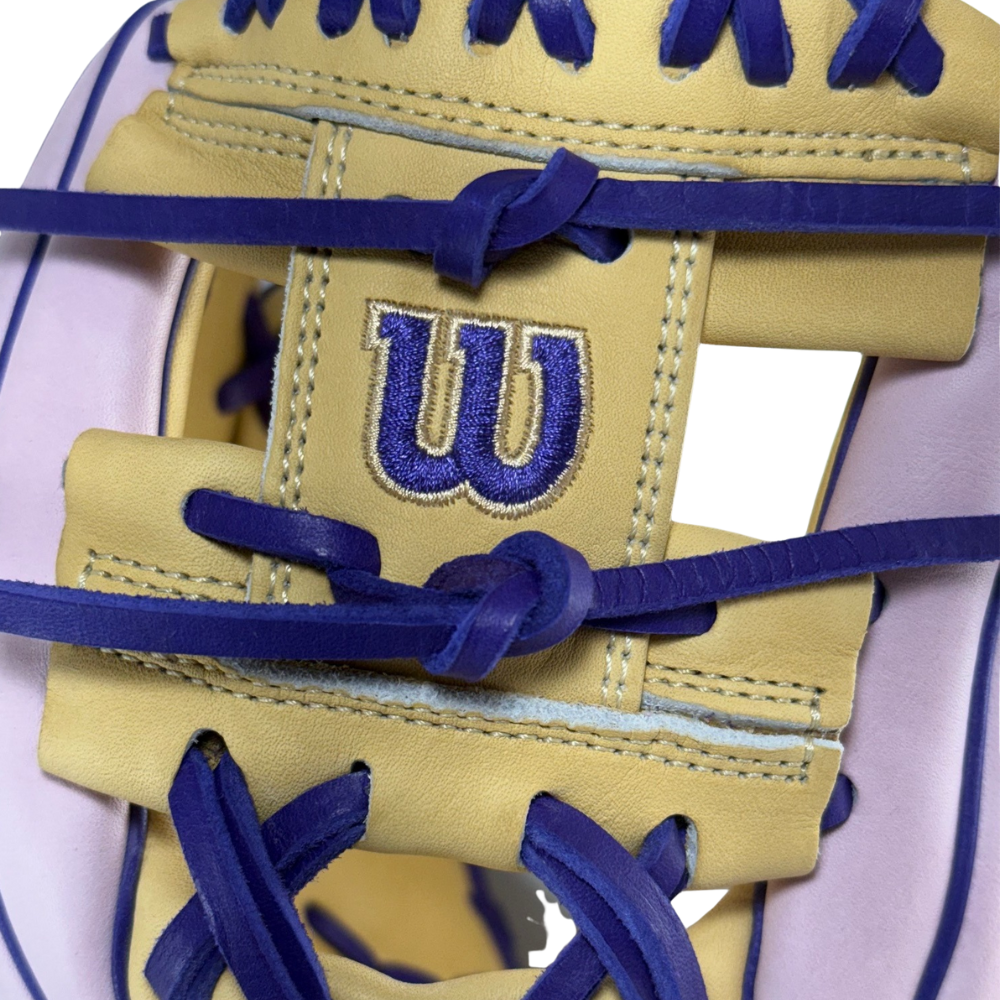 Wilson Custom A2000 PF11 Lavender and Blonde 11" Infield Glove