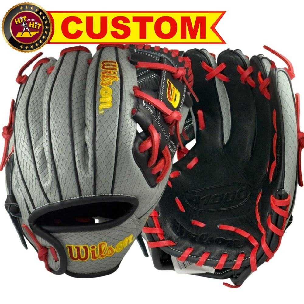 Wilson 2027 Custom A1000® DP15 Firebird 11.5” Infield Baseball Glove: WBG24601RT115
