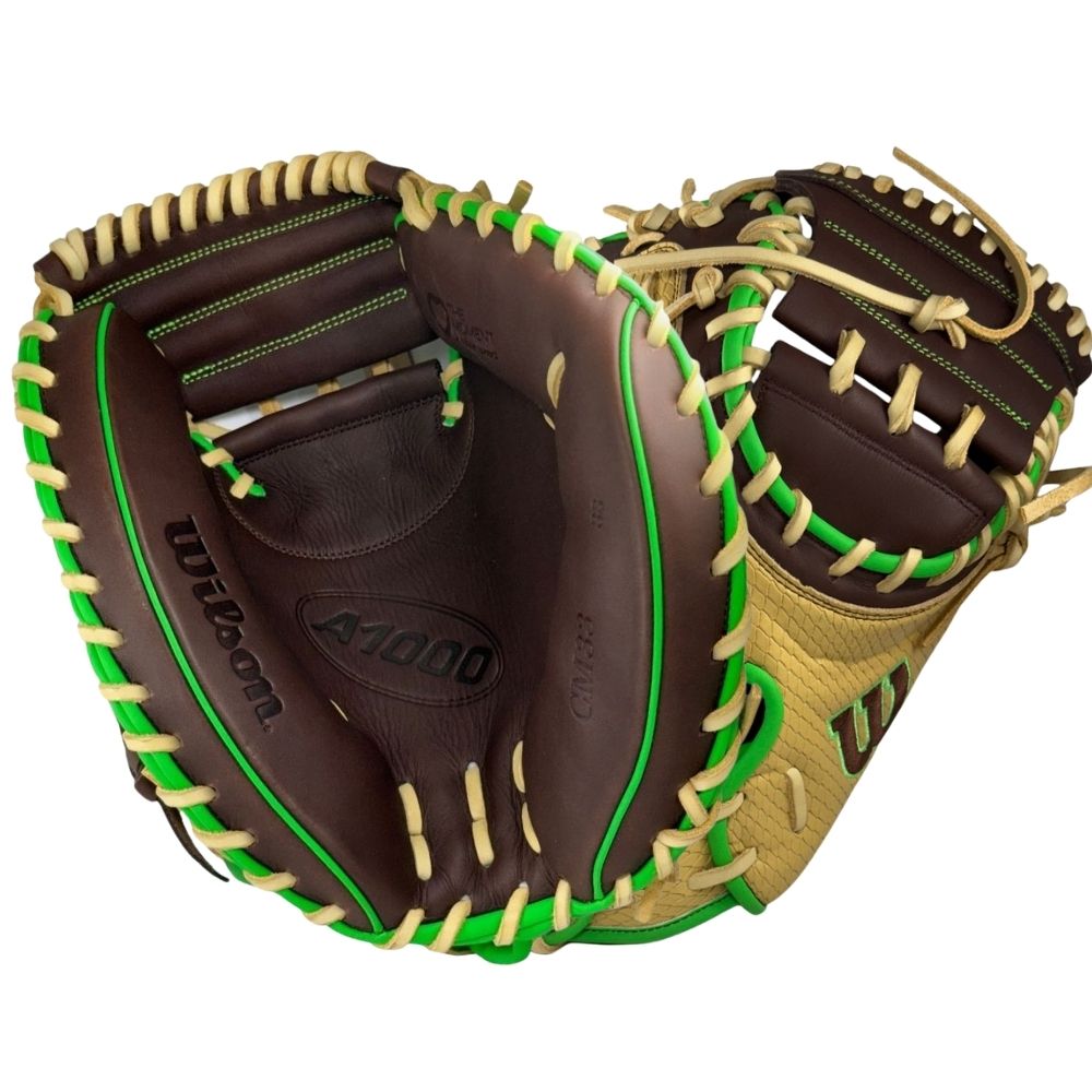 Wilson 2027 Custom A1000® CM33 Dubai 33” Baseball Catcher’s Mitt: WBG25101RT33