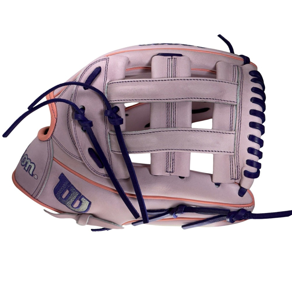Wilson Custom A2000 Lavender, Pink, and Purple 1750 12.5” Outfield Baseball Glove