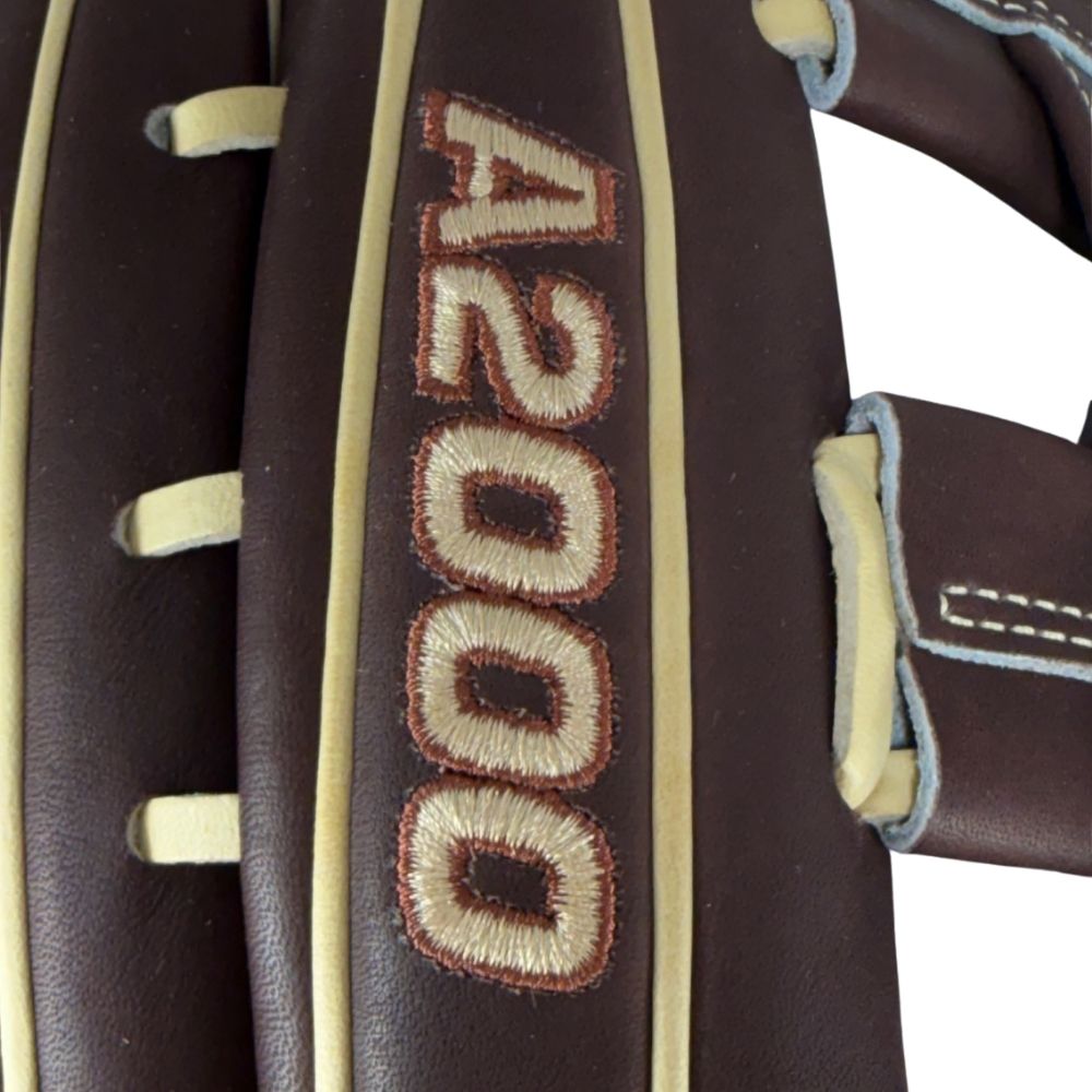 Wilson Custom A2000 1777 Dark Brown and Blonde 12.75" Outfield Glove