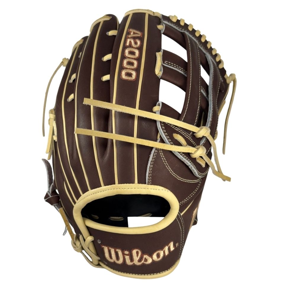 Wilson Custom A2000 1777 Dark Brown and Blonde 12.75" Outfield Glove