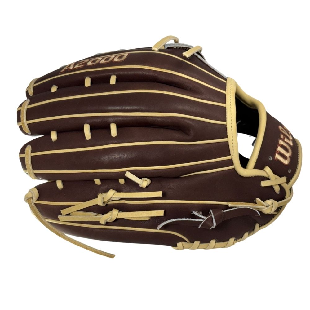 Wilson Custom A2000 1777 Dark Brown and Blonde 12.75" Outfield Glove