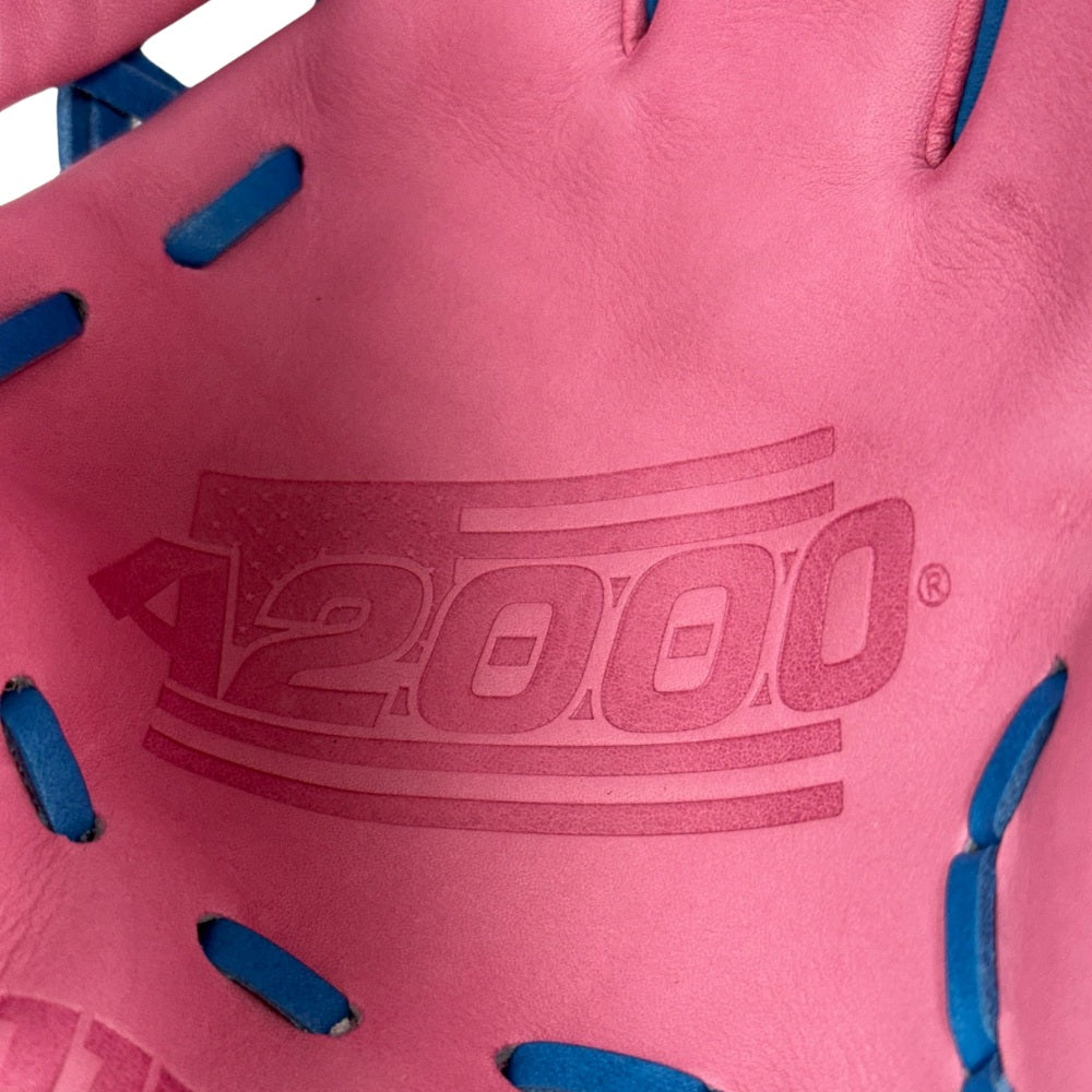 Wilson Custom A2000 DP15 Columbia Blue and Pink 11.5" Infielders Glove