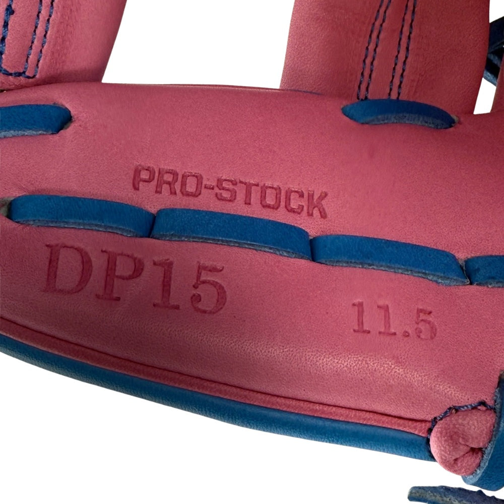 Wilson Custom A2000 DP15 Columbia Blue and Pink 11.5" Infielders Glove