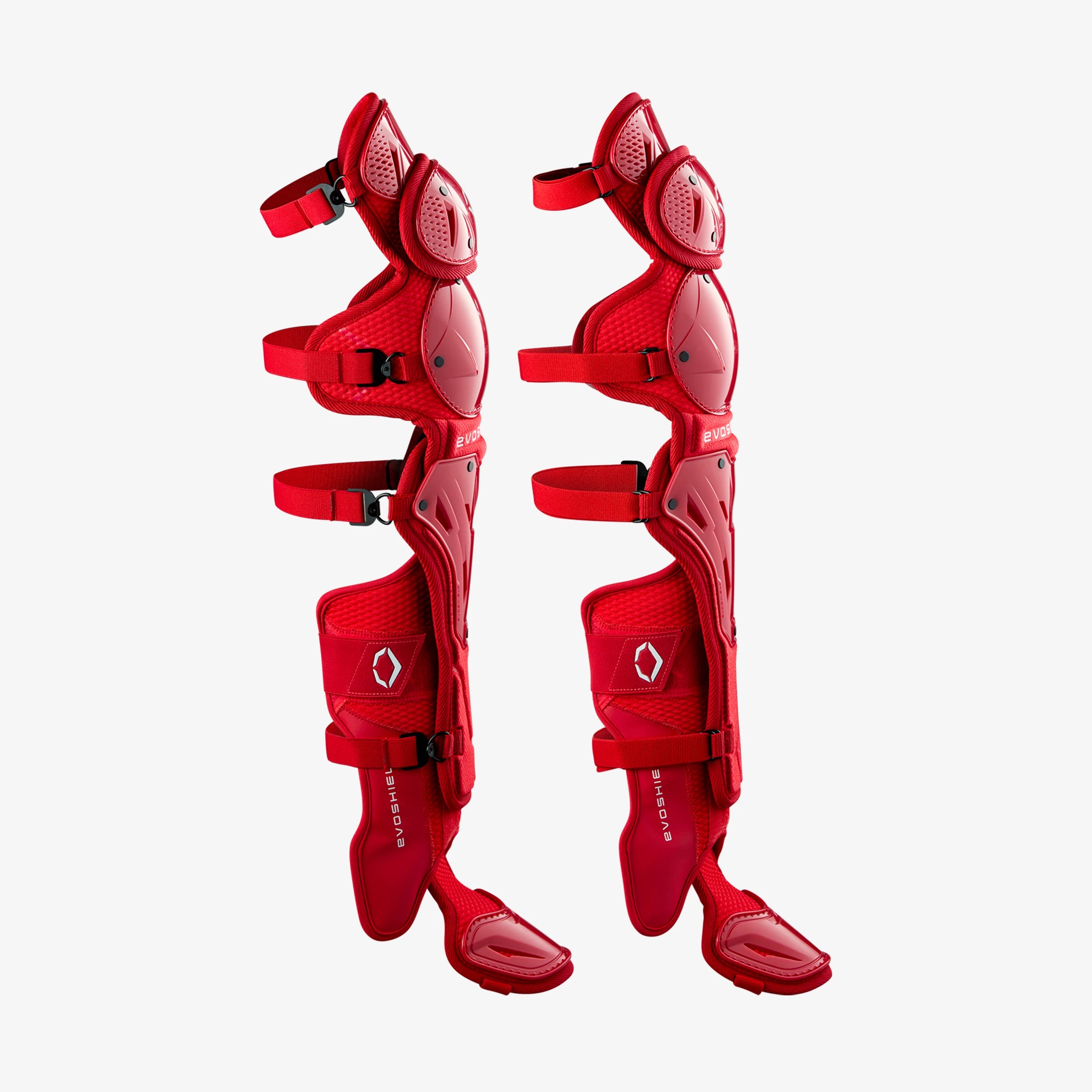 EvoShield Pro-SRZ™ 2.0 Baseball Adult Red Catcher’s Leg Guards: WB5762905AD