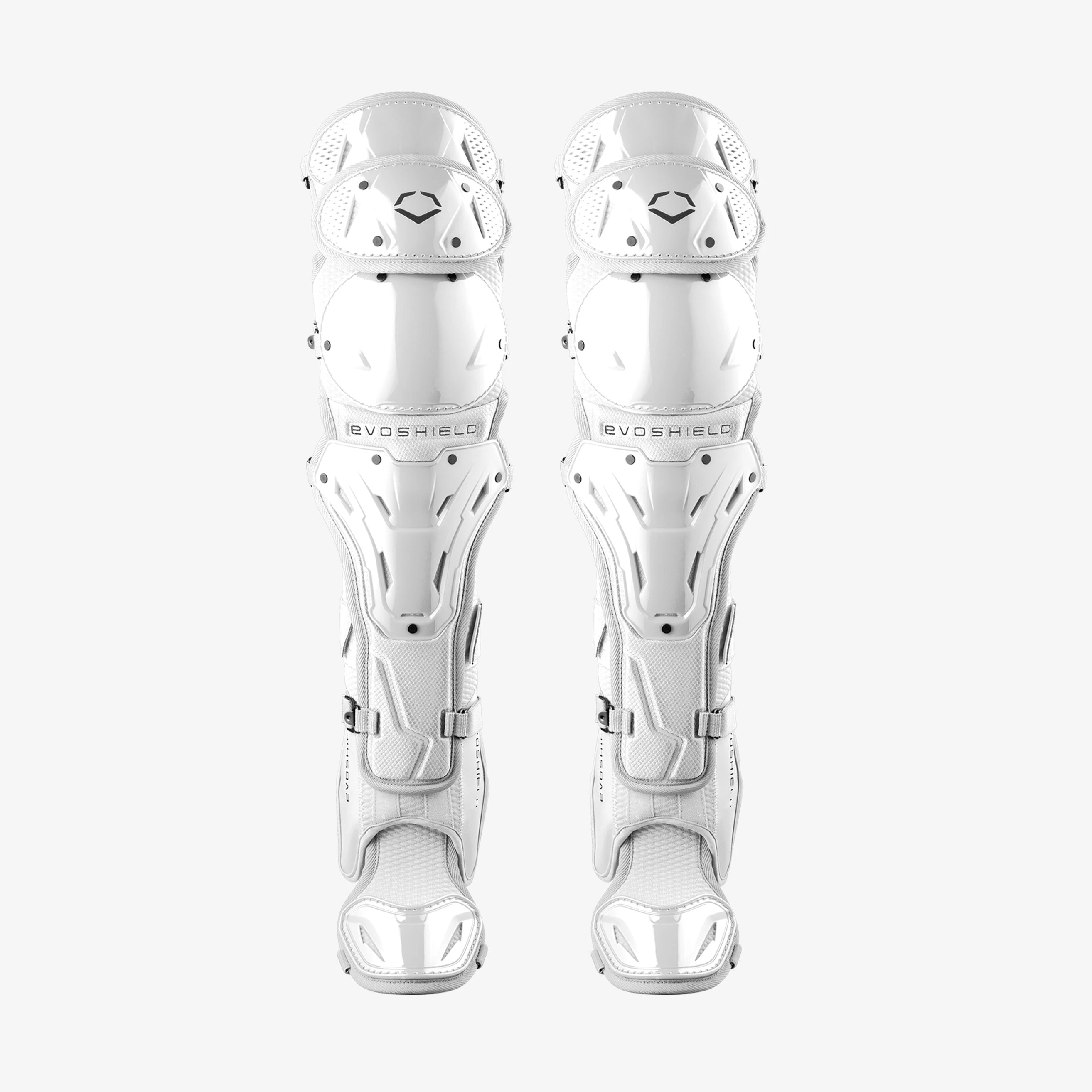 EvoShield Pro-SRZ™ 2.0 Baseball Intermediate White Catcher’s Leg Guards: WB5763006INT
