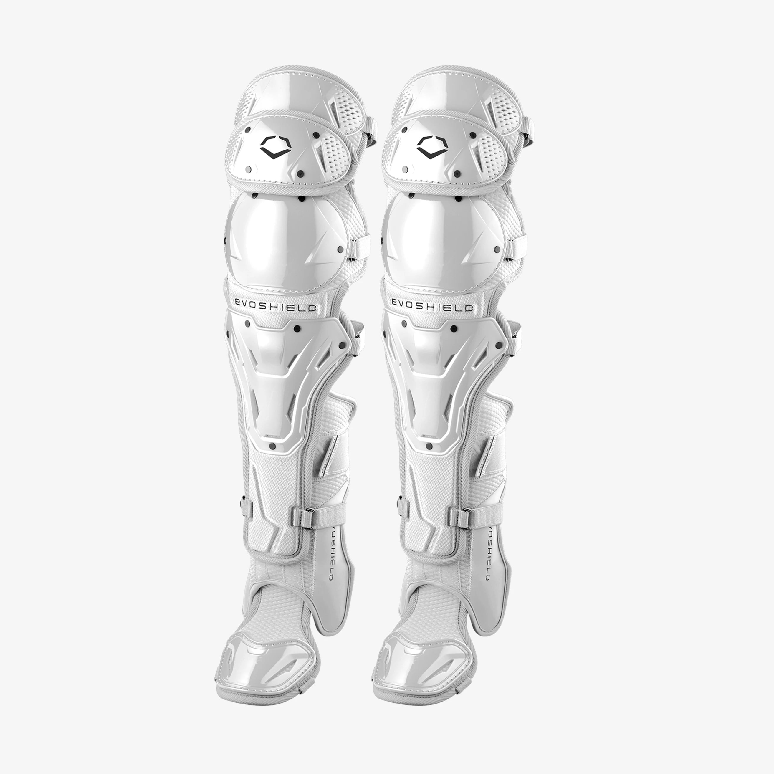 EvoShield Pro-SRZ™ 2.0 Baseball Intermediate White Catcher’s Leg Guards: WB5763006INT