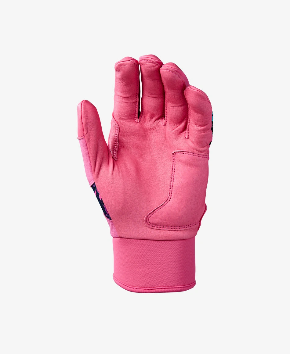 EvoShield Adult Miami Vice Carbyne Batting Gloves with Strap: WB5771701
